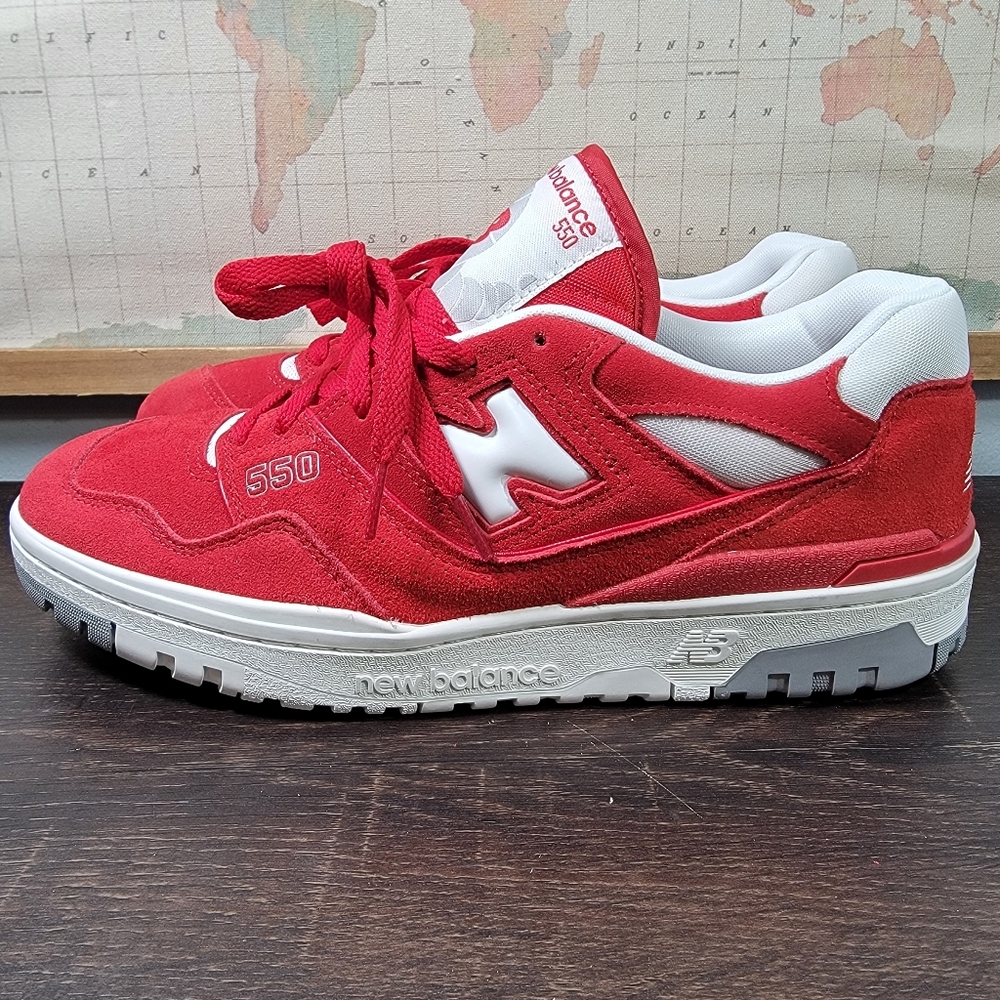 *BRAND NEW* New Balance 550 Suede Pack Team RedMen's Size 10.5